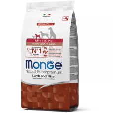 Сухий корм для цуценят Monge Dog Mini Puppy & Junior ягня з рисом, 15 кг