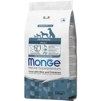 Сухой корм для собак Monge Dog All breeds Adult форель, 2.5 кг