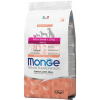 Сухой корм для собак Monge Dog Extrasmall Adult лосось с рисом, 2.5 кг