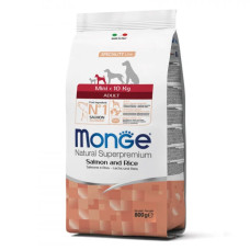 Сухий корм для собак Monge Dog Mini Adult лосось з рисом, 800 г