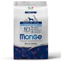 Сухий корм для собак Monge Dog Medium Puppy & Junior курка з рисом, 800 г