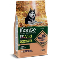 Сухий корм для собак Monge Dog Bwild Grain Free лосось, 2.5 кг
