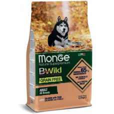 Сухий корм для собак Monge Dog Bwild Grain Free лосось, 2.5 кг