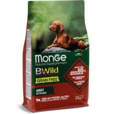 Сухий корм для собак Monge Dog Bwild Grain Free ягня, 2.5 кг