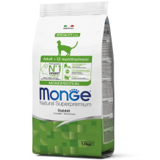 Сухий корм для котів Monge Cat Adult з кроликом, 1.5 кг
