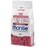 Сухой корм для котят Monge Cat Kitten с говядиной, 1.5 кг