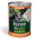 Вологий корм для собак Monge Dog Wet Bwild Grain Free Puppy & Junior качка, гарбуз та цукіні, 400 г