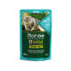 Вологий корм для котів Monge Cat Wet Bwild Grain Free тріска з креветками та овочами, 85 г