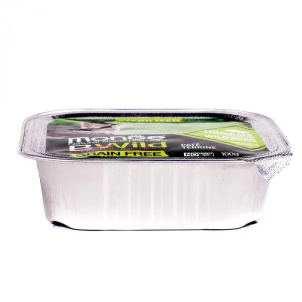 Вологий корм для котів Monge Cat Wet Bwild Grain Free Wet Sterilised кабан з овочами, 100 г