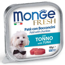 Вологий корм для собак Monge Dog Fresh з тунцем, 100 г