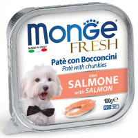 Влажный корм для собак Monge Dog Fresh с лососем, 100 г