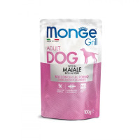 Влажный корм для собак Monge Dog Grill со свининой, 100 г