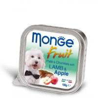 Влажный корм для собак Monge Dog Fruit с ягненком и яблоком, 100 г