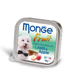 Вологий корм для собак Monge Dog Fruit з ягням та яблуком, 100 г