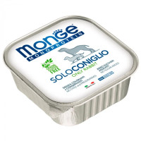 Вологий корм для собак Monge Dog Solo 100% кролик, 150 г