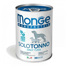 Вологий корм для собак Monge Dog Solo 100% тунець, 400 г
