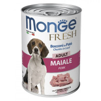 Влажный корм для собак Monge Dog Fresh со свининой, 400 г