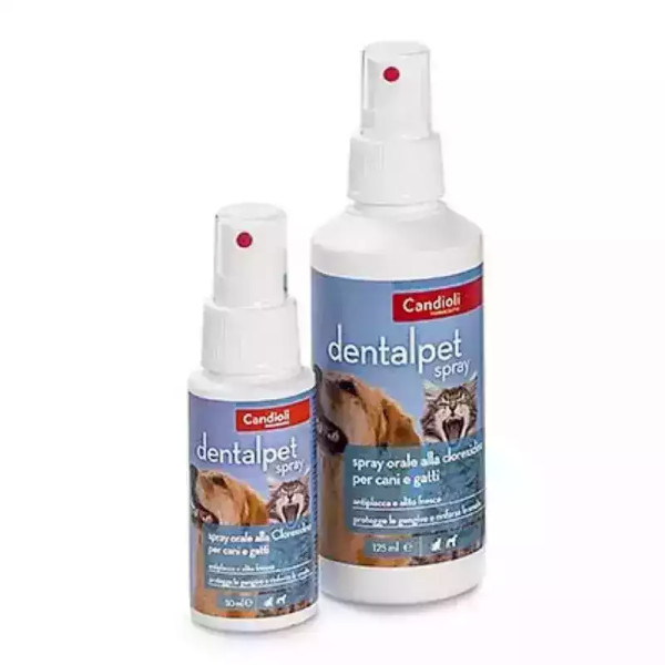 Стоматологічний спрей Candioli DentalPet ДенталПет для ротової порожнини собак та котів, 125 мл