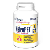 Капсули Gigi NefroPet НефроПет для лікування ниркової недостатності у кішок і собак, 90 капс