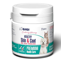 Таблетки GiGi Cod-Omega-Plus Healthy Skin & Coat Код-Омега-Плюс для шкіри та шерсті собак та котів, 21 таб