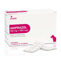 Таблетки Livisto Aniprazol Аніпразол антигельмінтні для собак та котів, 6 таб