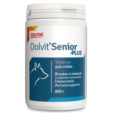 Таблетки Dolfos Dolvit Senior Plus Долвіт Сеньйор Плюс для собак від 7 років, для запобігання процесу старіння, 500 таб