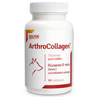 Таблетки Dolfos ArthroCollagen Долфос АртроКолаген витаминный комплекс для поддержания эластичности связок и сухожилий у собак, 90 таб