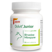Таблетки Dolfos Dolvit Junior mini Долвіт Джуніор міні вітамінно-мінеральний комплекс для цуценят і молодих собак, 90 таб