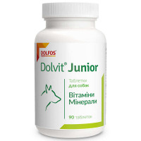 Таблетки Dolfos Dolvit Junior Долвіт Джуніор вітамінно-мінеральний комплекс для цуценят і молодих собак, 90 таб
