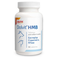 Таблетки Dolfos Dolvit HMB комплекс витаминов для поддержания мышц собак и кошек, 90 таб
