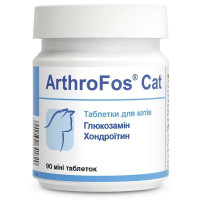 Таблетки Dolfos Arthrofos Cat АртроФос Кет для суставов кошек с глюкозамином и хондроитином, 90 таб