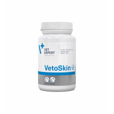 Капсули VetExpert VetoSkin ВетоСкін для здоров'я шкіри та шерсті кішок та собак, 90 капс