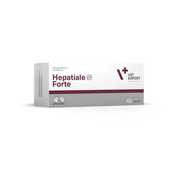 Таблетки VetExpert Hepatiale Forte Гепатіале Форте для захисту та підтримки печінки у собак і котів, 40 таб
