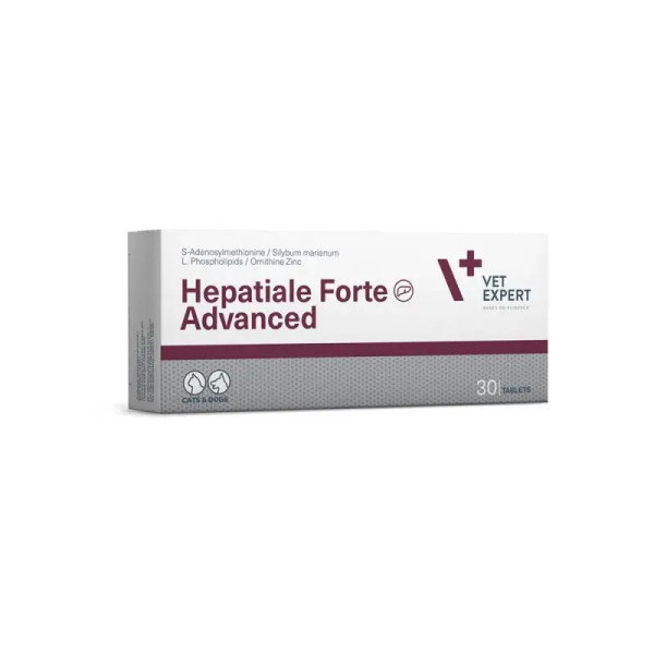 Таблетки VetExpert Hepatiale Forte Forte Advanced Гепатиале Форте Эдвансд для поддержки функций печени у собак и кошек, 30 таб