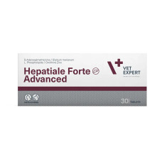 Таблетки VetExpert Hepatiale Forte Forte Advanced Гепатіале Форте Едвансд для підтримки функцій печінки у собак і котів, 30 таб