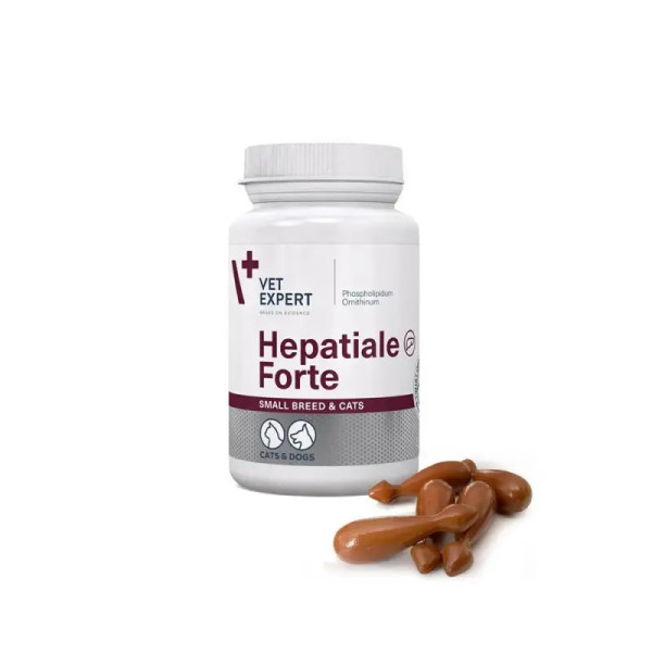 Капсули VetExpert Hepatiale Forte Small breed & cats Гепатіале Форте смол брід енд кетс підтримки функцій печінки собак дрібних порід і кішок, 40 капс