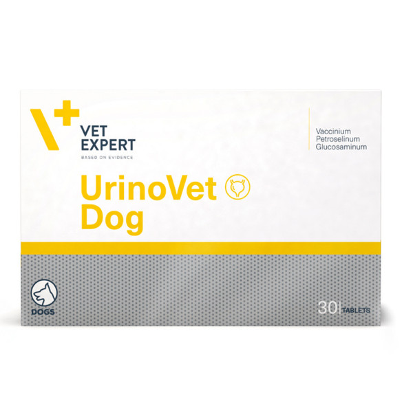 Таблетки VetExpert UrinoVet Dog УриноВет Дог 400 мг для підтримки і відновлення функцій сечової системи собак, 30 таб