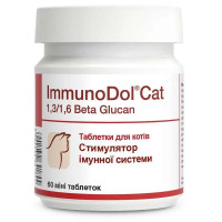 Таблетки Dolfos ImmunoDol Cat ІмуноДол Кет для стимулювання імунітету кішок, 60 таб