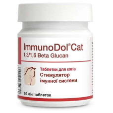 Таблетки Dolfos ImmunoDol Cat ІмуноДол Кет для стимулювання імунітету кішок, 60 таб