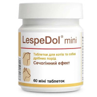 Таблетки Dolfos LespeDol mini Леспедол мини для собак и кошек с заболеваниями мочеполовой системы и почек, 60 таб