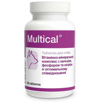 Таблетки Dolfos Multical Мультикаль мінеральний комплекс для собак, 90 таб