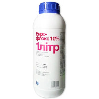 Розчин оральний Invesa Enroflox Енрофлокс 10% антибактеріальний, 1 л